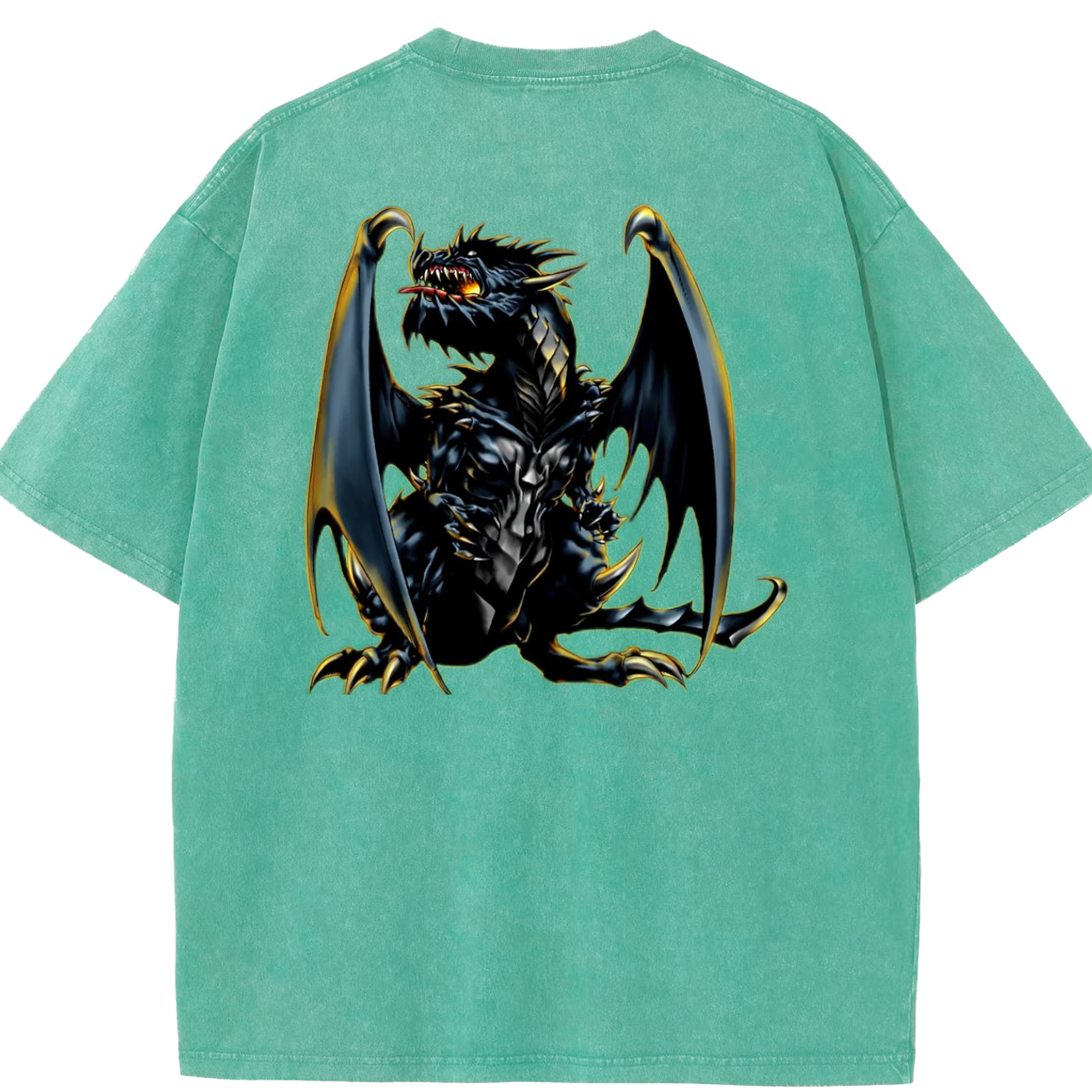 （画像用） 遊☆戯☆王 Yu-Gi-Oh! 綿100% ヴィンテージ風 半袖Tシャツ（背面プリント）